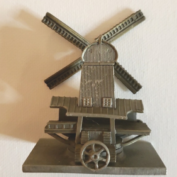 Vintage Pewter Windmill Holland hallmarked - Picture 4 of 9